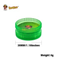 Wholesale 2 Piece 30mm Mini Style Plastic Herb Weed Grinder Accept Custom Logo